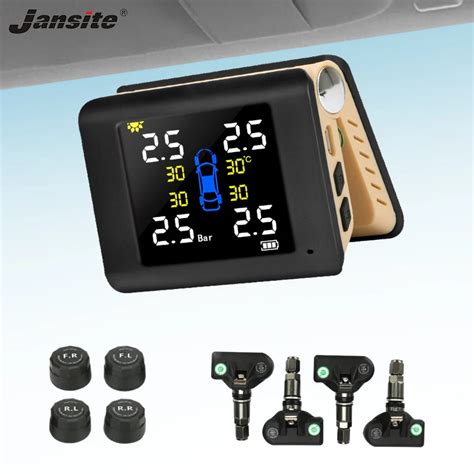 Jansite Tpms Car Tire Pressure Monitoring Intelligent System Solar