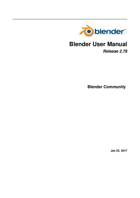 blender manual - PDF Archive