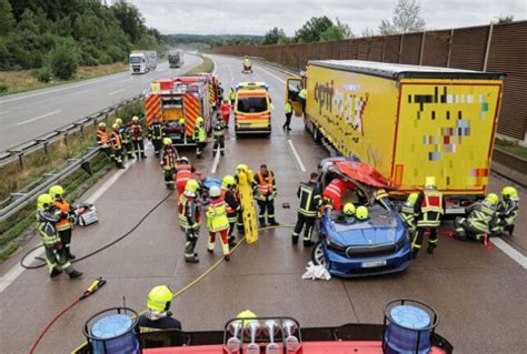 Update Kollision Zwischen Pkw Und Lkw Auf Der A Euro Sachschaden