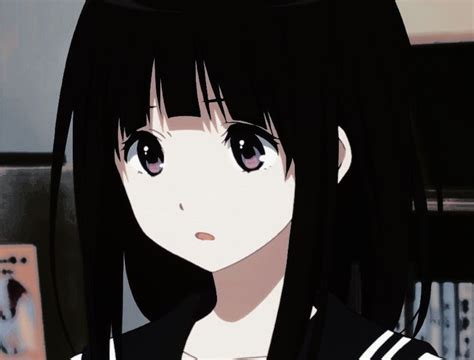 Aesthetic Black Hair Anime Girl Pfp Emo Imagesee