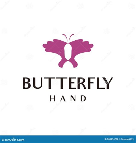 Butterfly Logo Geometric Design Abstract Vector Template Linear Style Icon Brackets Logotype