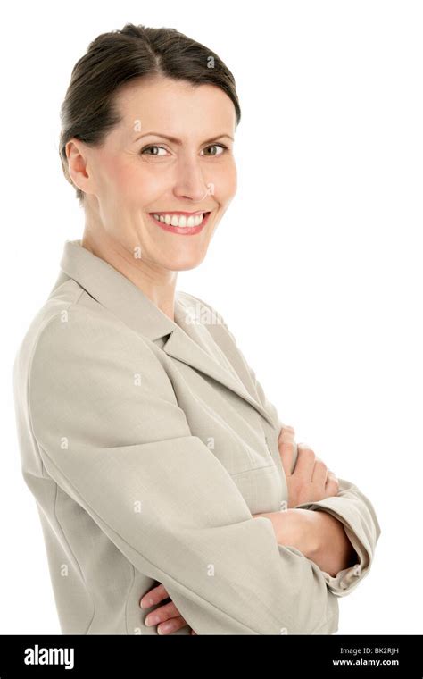 Portrait Of Mature Businesswoman With Arms Crossed Stock Photo Alamy