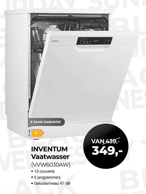 INVENTUM Vaatwasser WW6030AW Aanbieding Bij EP Beerepoot