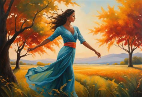 Painting-woman in Nature (50) by aiartzone on DeviantArt