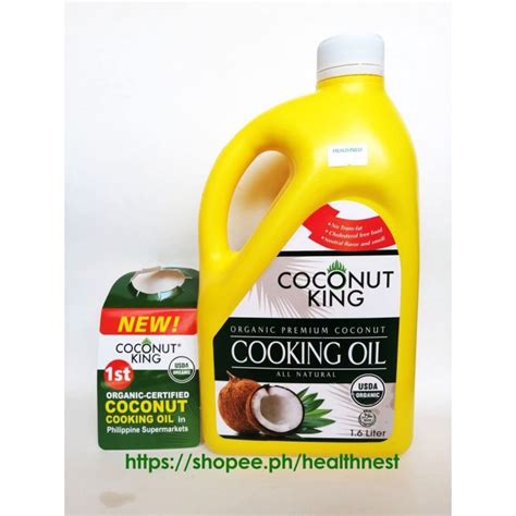 Coconut King Organic Cooking Oil Liter Lazada Ph