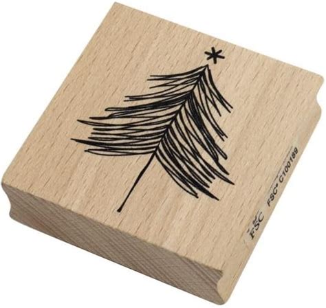 Artoz Stempel Holzstempel Tannenbaum Modern 60 X 60 Mm