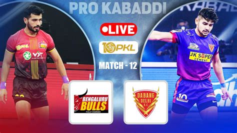 Pkl Live Updates Bengaluru Bulls Vs Dabang Delhi Puneri Paltan Vs