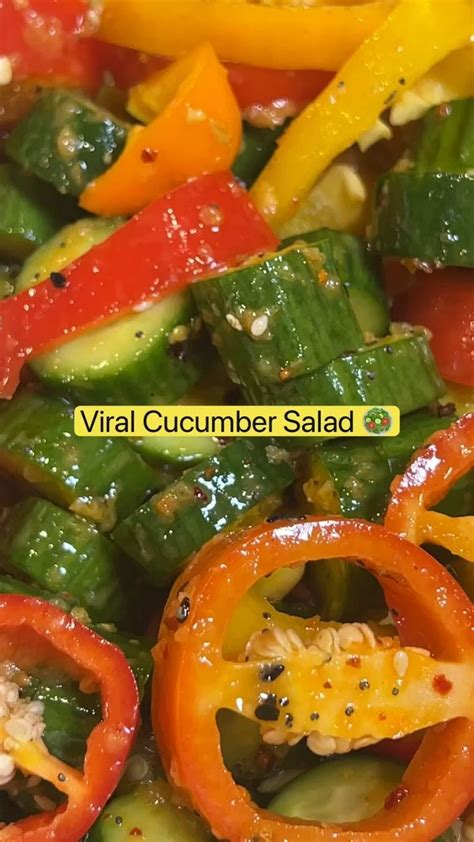 Viral Tiktok Cucumber Bell Pepper Salad Artofit