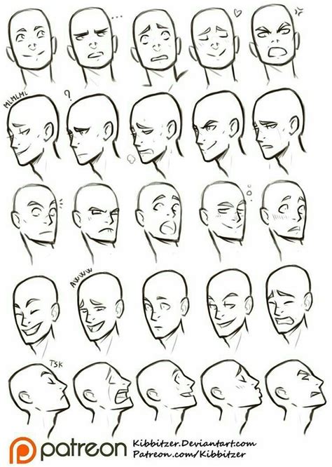 Referencias Para Dibujos Expresiones Faciales Ii Facial Expressions