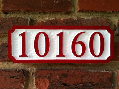 Custom House Number Sign - up to 5 Numbers – The Carving Company