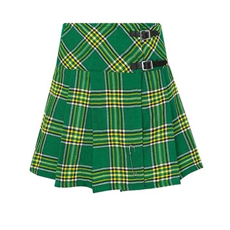 New Ladies Scottish Mini Billie Kilt Mod Skirt