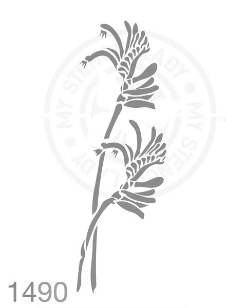 My Stencil Lady Australian Made Kangaroo Paw Flowers Stencils