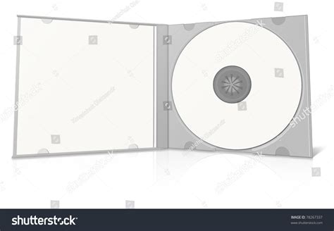 White Blank Cd Case And Disc Put Your Own Design On It Stock Photo