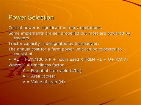 Ppt Age 322 Agricultural Mechanisation 2 Units Powerpoint