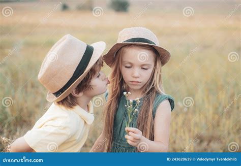 summer portrait  happy cute children childhood memories romantic