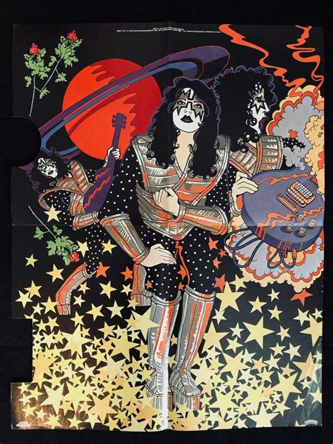 Kiss Ace Frehley Solo Album Poster Part 4 Original 1978 Aucoin