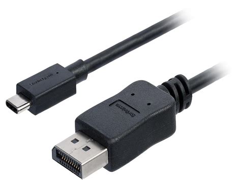 Cdp2dpmm6b 6ft Usb C To Displayport Cable Black 4k 60hz Displayport Cable Usb