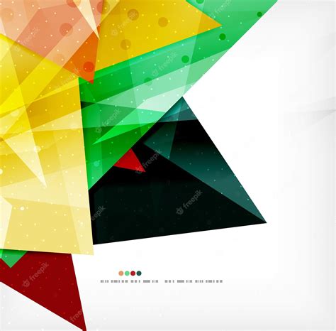 Premium Vector Modern 3d Glossy Overlapping Triangles