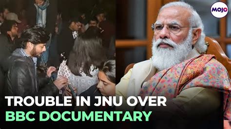 Stone Pelting Clashes In Jnu As Students Watch Banned Bbc Documentary