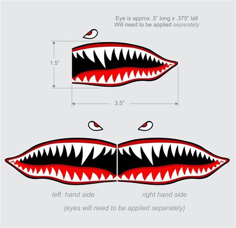 Shark Teeth Shark Nose Art