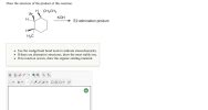 draw  structure   product   reaction   wedge