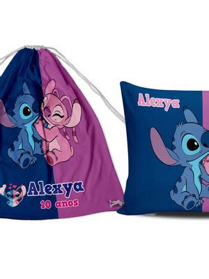 Kit Festa Angel Stitch Stit Mochila Almofada Lembrancinha Elo7