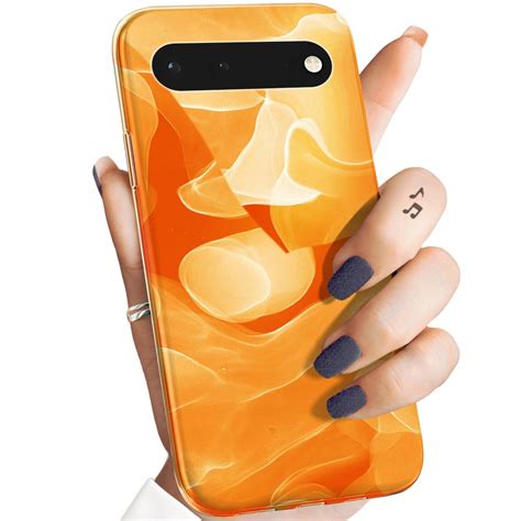 ETUI DO GOOGLE PIXEL 6 PRO WZORY POMARAŃCZOWE POMARAŃCZE ORANGE OBUDOWA