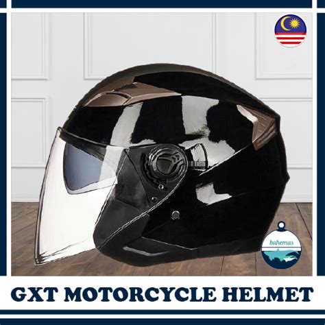 GXT Helmet Motor Motorcycle Helmet Moto Topi Keledar Double Visor Open