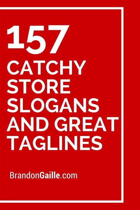 List Of 158 Catchy Store Slogans And Great Taglines Sales Slogans