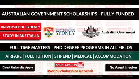 Australian Government Scholarships 2022 University Of Sydney