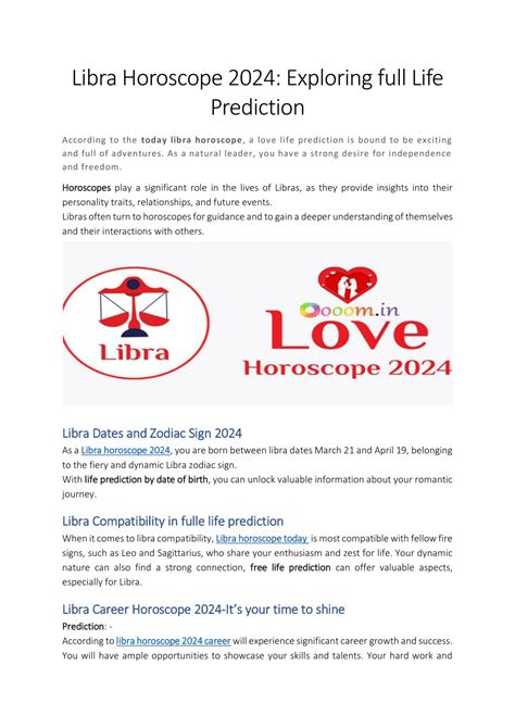 Ppt Libra Horoscope 2024 Exploring Full Life Prediction Powerpoint