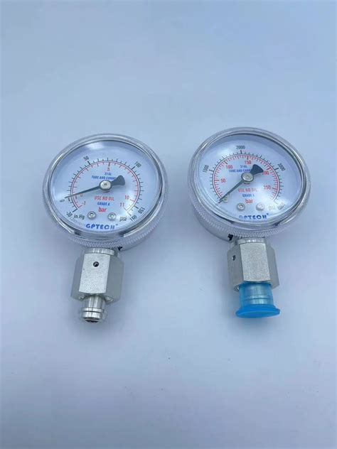 Stainless Steel High Purity Pressure Gauges With 1 4 Female Face Seal