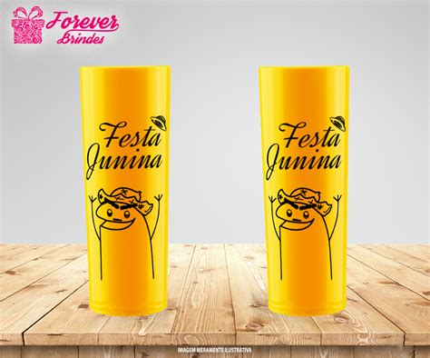 Copo Long Drink Festa Junina Flork Forever Brindes