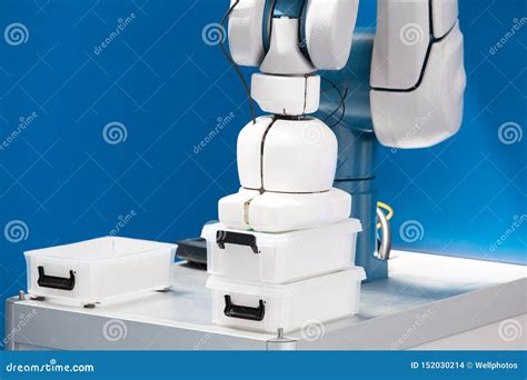 Industrial Pick and Place Robot Arm Stock Photo - Image of robot ...