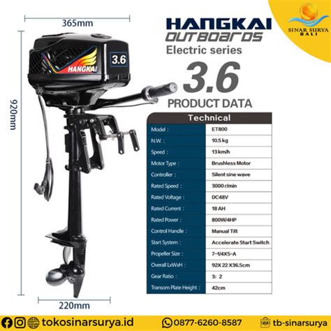 Jual Mesin Tempel Perahu Mancing Hangkai 3 6 PK 2 Tak Outboard Motor 3