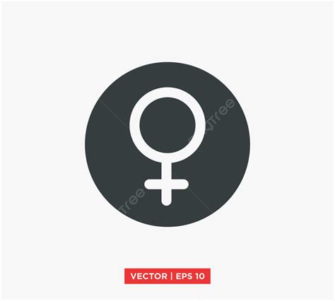 Sex Gender Symbol Vector Design Images Female Gender Symbol Icon Vector Illustration Art