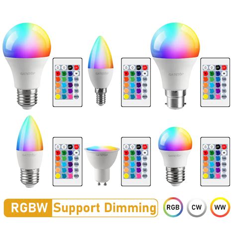 Ampoule De Budg Taire Led Rgb E Gu B Ac V V W W T L