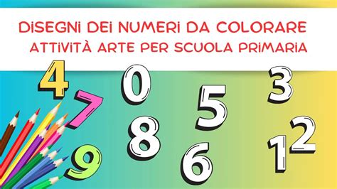 Disegni Dei Numeri Da Colorare Attivit Arte Per Scuola Primaria