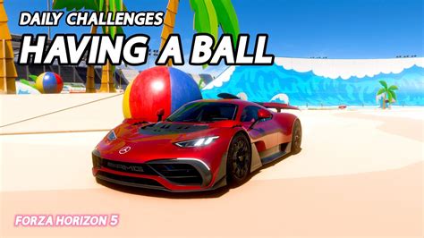 Forza Horizon 5 Daily Challenges Having A Ball Smash 10 Beach Balls At