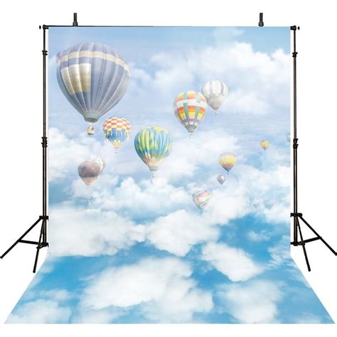 5x7ft Happy Birthday Photography Backdrops Photography Hot Air Balloon