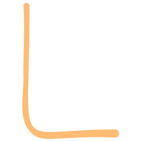 Letter l Basic Hand Drawn Color icon