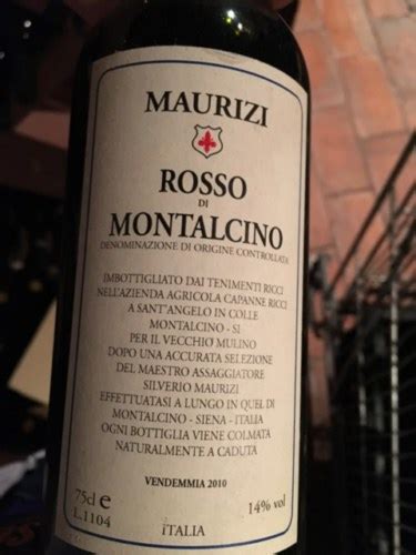 Tenimenti Ricci Maurizi Rosso Di Montalcino Vivino Us