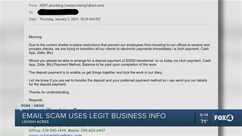 Email Scam Uses Legitimate Business Info Youtube