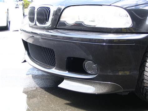 Bmw E46 M3 Csl Style Carbon Fiber Front Lip Spoiler 52 Off