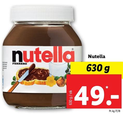 Nutella 630g Tilbud Hos Lidl