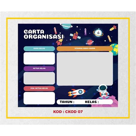 Carta Organisasi Organization Chart Set Keceriaan Kelas Bilik