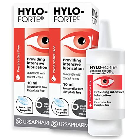 Buy HYLO Forte Double Pack Preservative Free Lubricating Eye Drops