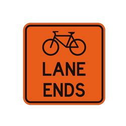 BICYCLE LANE CLOSED TC 43 Traffic Signs Sign INPS Traffic