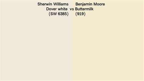 Sherwin Williams Dover White Sw Vs Benjamin Moore Buttermilk