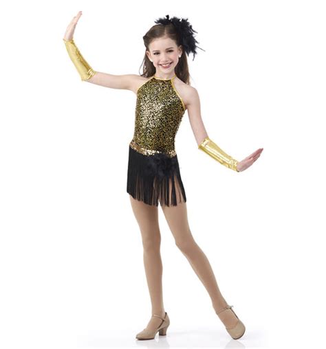 Black And Gold Fringe Skirt ONLY Night Magic Dance Costume Mix N Match